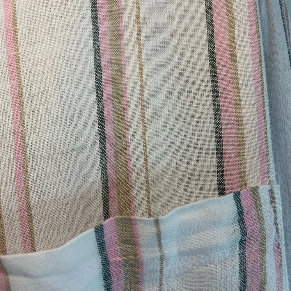 NWT GAP Linen Blend Striped Button Down Top, size XXL - Picture 10 of 12